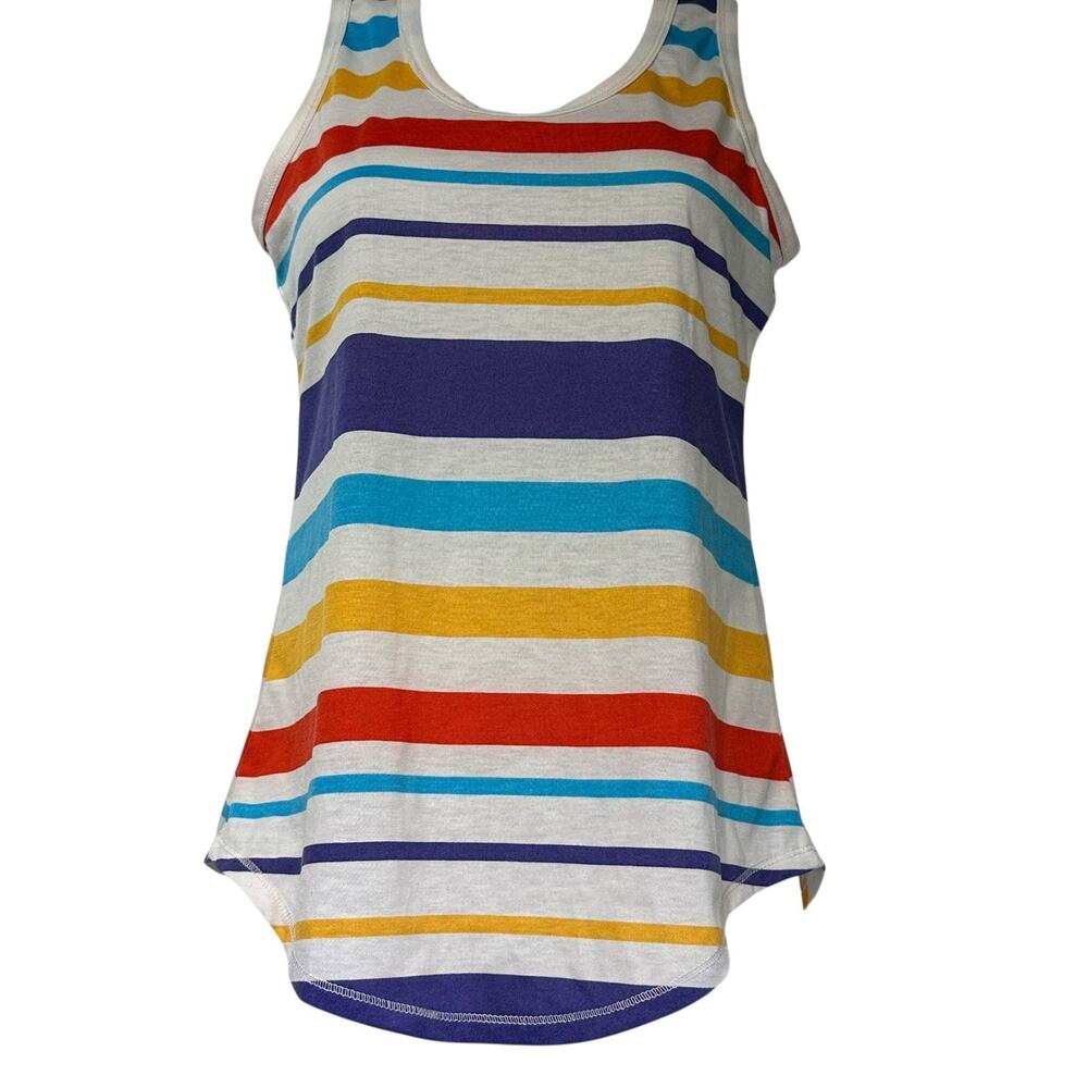 LuLaRoe Multicolor Striped Tank Top Racerback Size XS